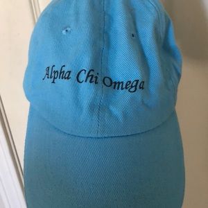 Alpha Chi Omega blue baseball hat